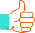 Illustration of thumbs up